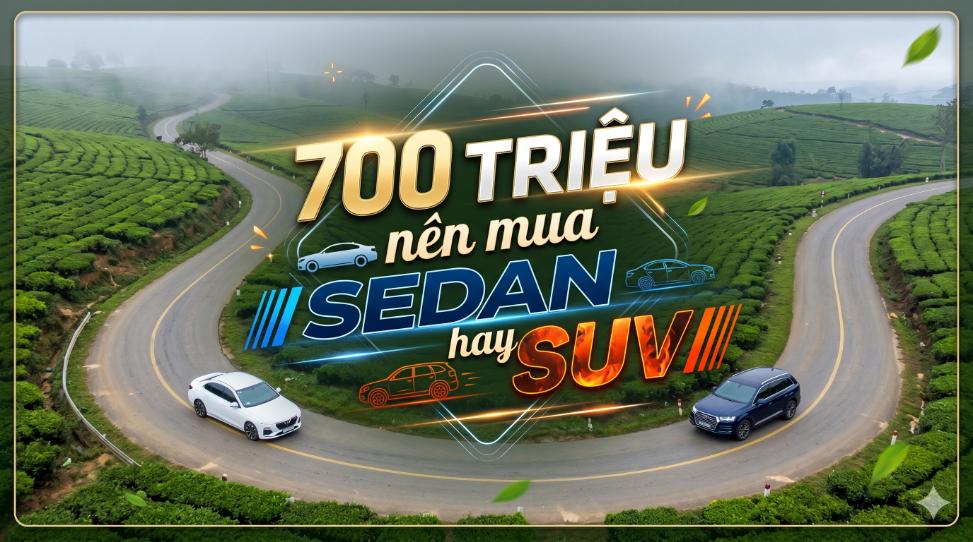 700 triệu nên mua sedan hay SUV? Bài toán chọn xe khiến nhiều người “lăn tăn” nhất