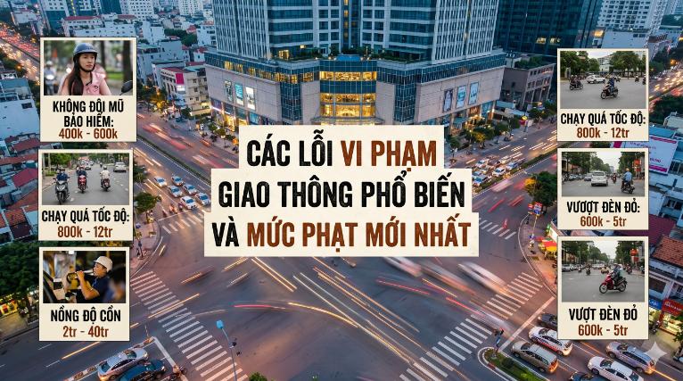 Các lỗi vi phạm giao thông phổ biến và mức phạt mới nhất: Hiểu để tránh “mất tiền oan” trên đường