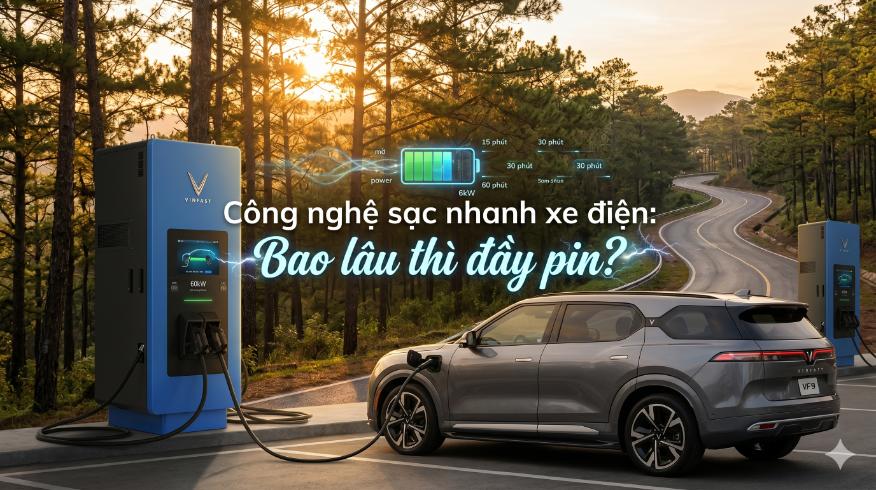 Công nghệ sạc nhanh xe điện: Bao lâu thì đầy pin?