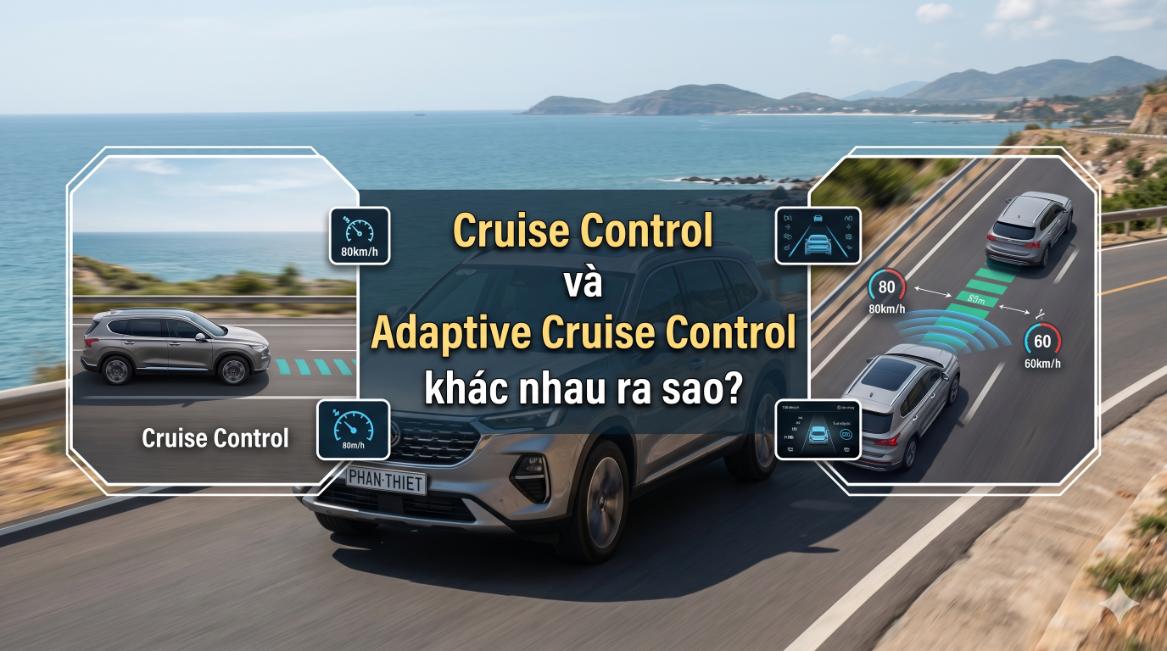 Cruise Control và Adaptive Cruise Control khác nhau ra sao?