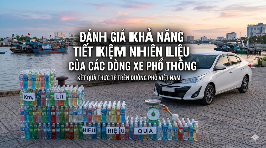 Đánh giá khả năng tiết kiệm nhiên liệu của các dòng xe phổ thông
