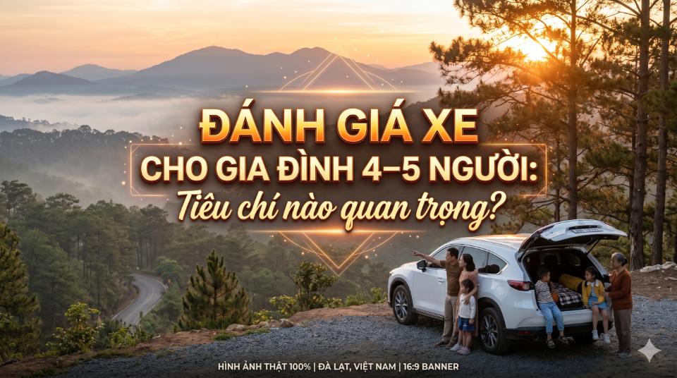 Đánh giá xe cho gia đình 4–5 người: Tiêu chí nào quan trọng nhất khi chọn xe?