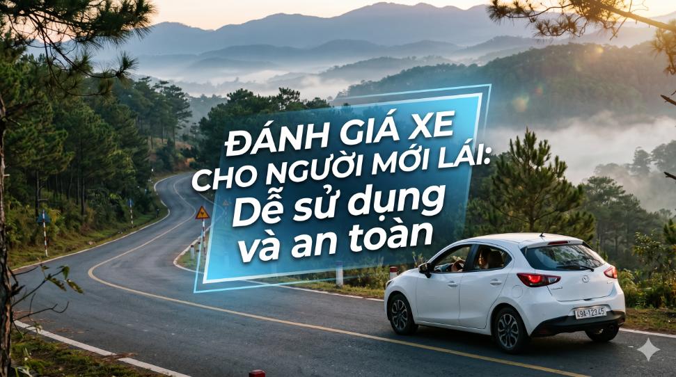 Đánh giá xe cho người mới lái: Nên chọn xe nào để dễ sử dụng và an toàn?
