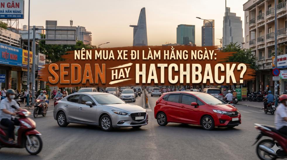 Nên mua xe đi làm hằng ngày: sedan hay hatchback? (Góc nhìn thực tế sau nhiều năm sử dụng)