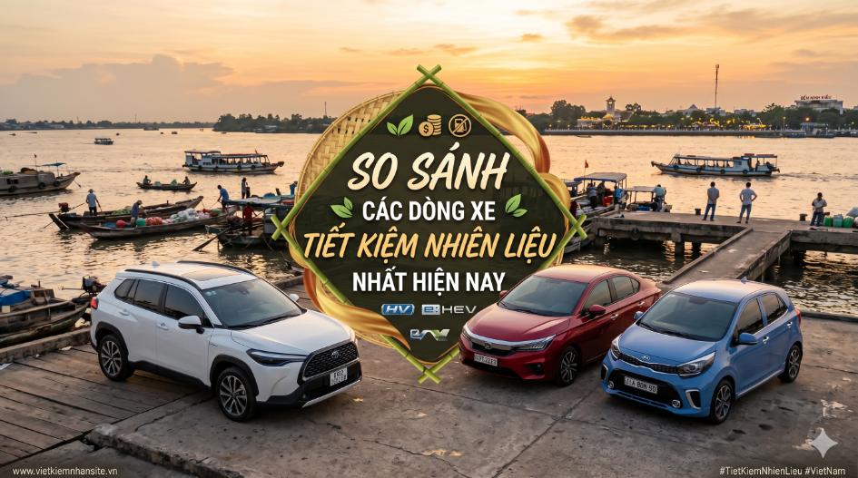 So sánh các dòng xe tiết kiệm nhiên liệu nhất hiện nay: Chọn đúng xe, giảm chi phí mỗi ngày