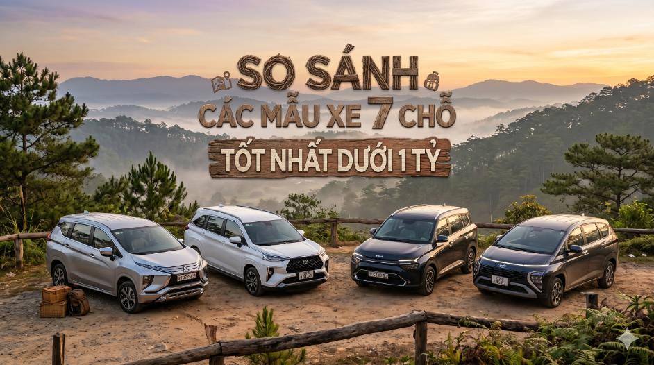 So sánh các mẫu xe 7 chỗ gia đình tốt nhất dưới 1 tỷ: Chọn xe nào đủ rộng, đủ bền và đủ “kinh tế”?
