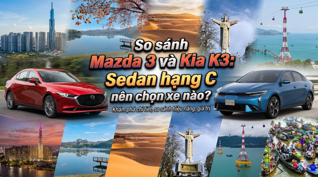 So sánh Mazda 3 và Kia K3: Sedan hạng C nên chọn xe nào?