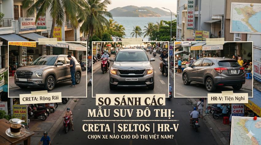 So sánh SUV đô thị: Creta, Seltos, HR-V – Chọn xe nào phù hợp nhất với cuộc sống hàng ngày?