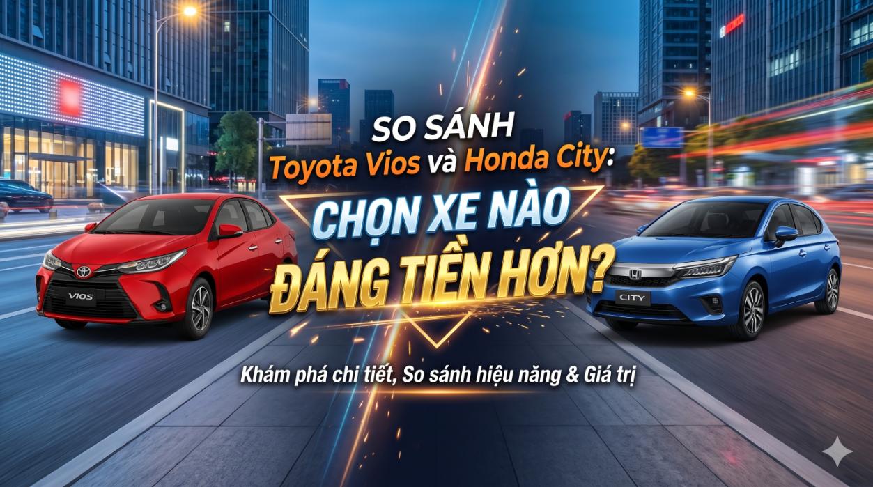 So sánh Toyota Vios và Honda City: Chọn xe nào đáng tiền hơn?
