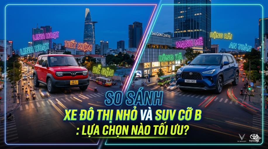 So sánh xe đô thị nhỏ và SUV cỡ B: Lựa chọn nào tối ưu cho người Việt?