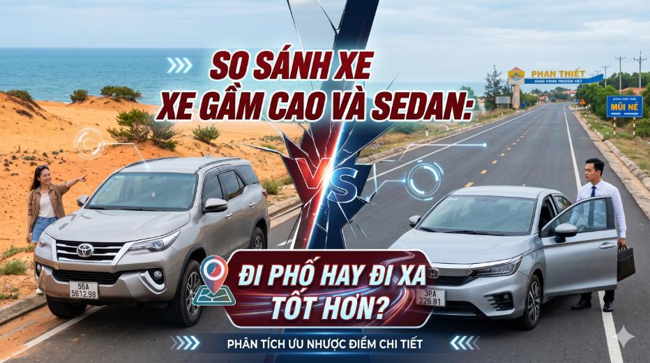 So sánh xe gầm cao và sedan: Đi phố hay đi xa tốt hơn?