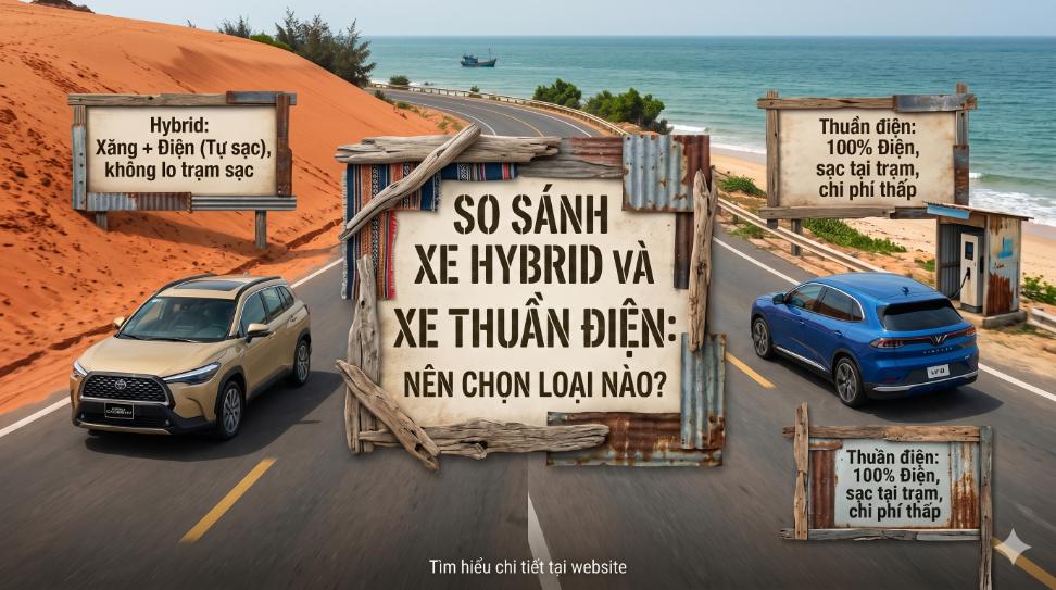So sánh xe hybrid và xe thuần điện: Nên chọn loại nào?