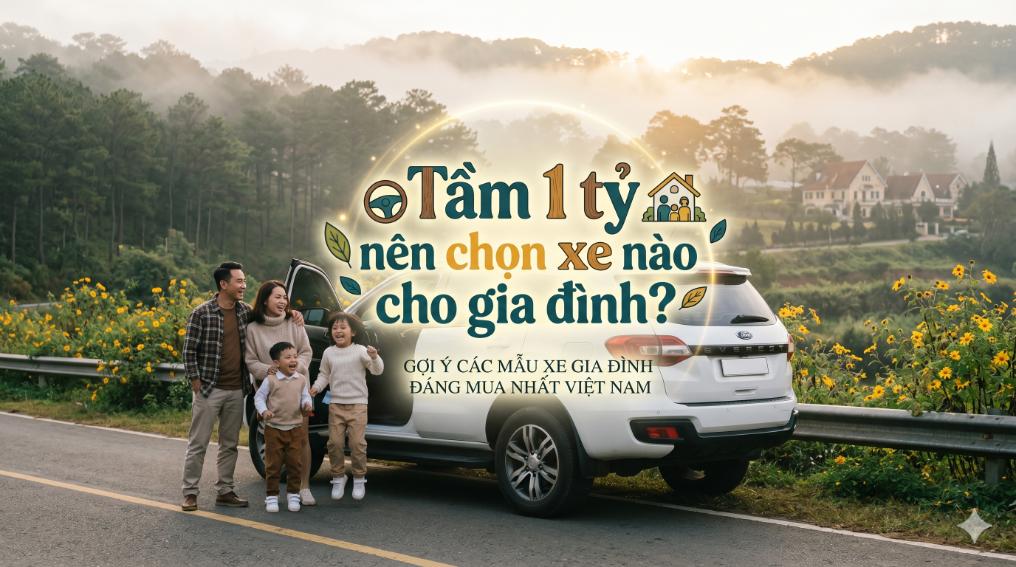 Tầm 1 tỷ nên chọn xe nào cho gia đình? Câu chuyện của những người “mua xe để sống dễ hơn”