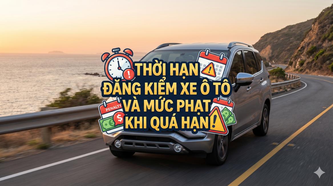 Thời hạn đăng kiểm xe ô tô và mức phạt khi quá hạn: Hiểu đúng để không bị “giữ xe” oan