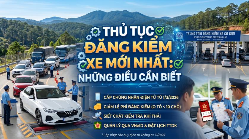 Thủ tục đăng kiểm xe mới nhất: Những điều cần biết để không bị “quay đầu” ngay lần đầu