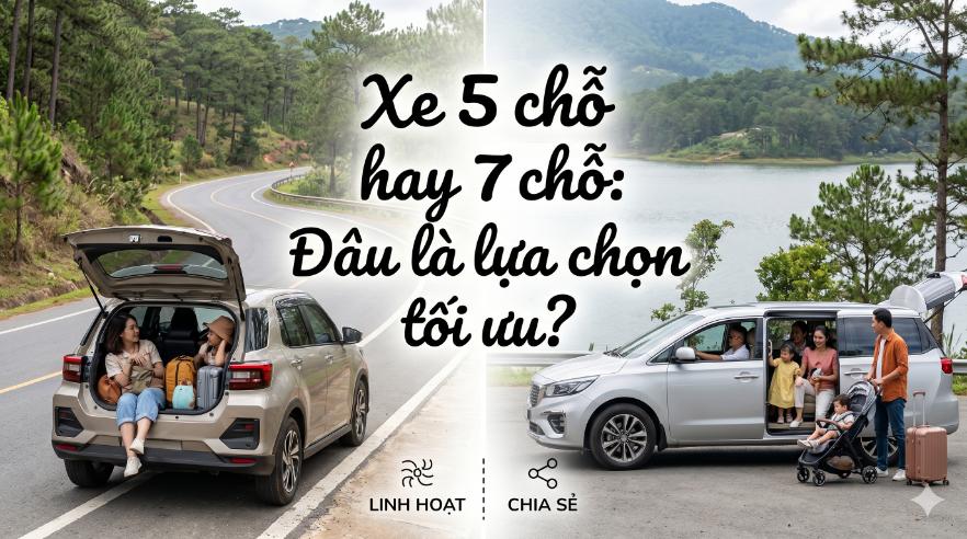 Xe 5 chỗ hay 7 chỗ: Đâu là lựa chọn tối ưu? (Chọn sai một lần, dùng xe 5–7 năm vẫn “thiếu hoặc thừa”)