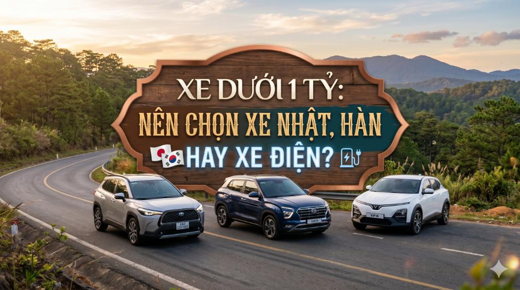 Xe dưới 1 tỷ: Nên chọn xe Nhật, Hàn hay xe điện? Bài toán khiến người mua xe “đau đầu”