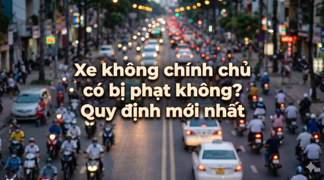 Xe không chính chủ có bị phạt không? Quy định mới nhất và cách xử lý an toàn